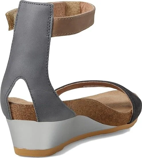 Naot Pixie Women's Sandals Oily Black Suede/Vintage Slate Leather/Khaki Beige Leather : EU 36 (US Women's 5) M - Image 5