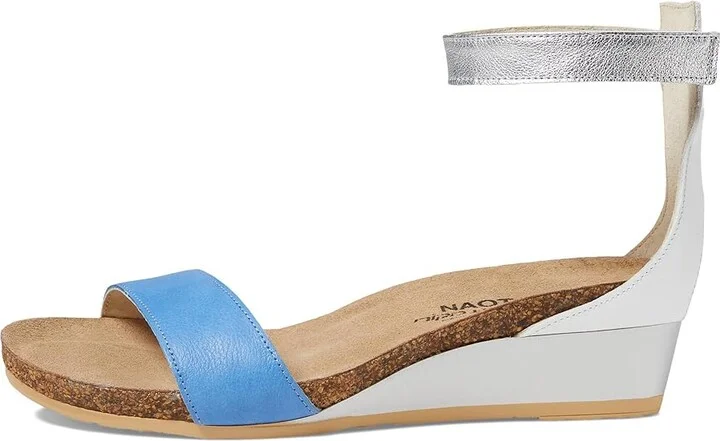 Naot Pixie Women's Sandals Sapphire Blue Leather/White Pearl Leather/Soft Silver Leather : EU 36 (US Women's 5) M - Image 5