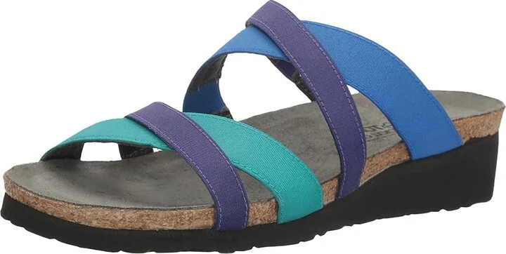 Naot Roxana Women's Shoes Aqua Stretch/Royal Blue Stretch/Gloss Purple Stretch : EU 39 (US Women's 8) M - Image 2