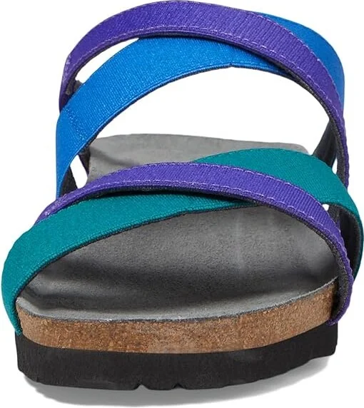 Naot Roxana Women's Shoes Aqua Stretch/Royal Blue Stretch/Gloss Purple Stretch : EU 39 (US Women's 8) M - Image 3