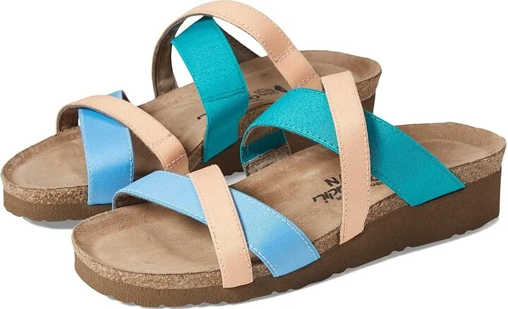 Naot Roxana Women's Shoes Sky Blue/Aqua/Peach Stretch : EU 36 (US Women's 5) M