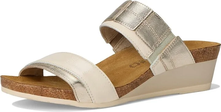 Naot Royalty Women's Shoes Radiant Gold Leather/Ivory Crinkle Patent Leather : EU 38 (US Women's 7) M - Image 5