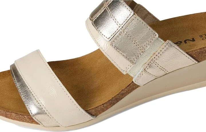 Naot Royalty Women's Shoes Radiant Gold Leather/Ivory Crinkle Patent Leather : EU 38 (US Women's 7) M - Image 7