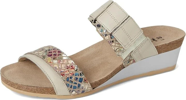 Naot Royalty Women's Shoes Soft Ivory Leather/Golden Floral Leather : EU 36 (US Women's 5) M - Image 5