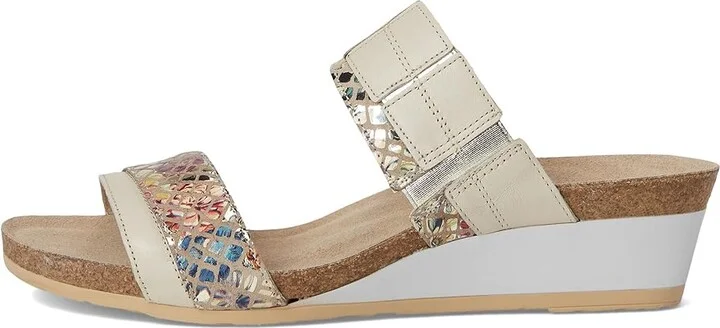 Naot Royalty Women's Shoes Soft Ivory Leather/Golden Floral Leather : EU 36 (US Women's 5) M - Image 6
