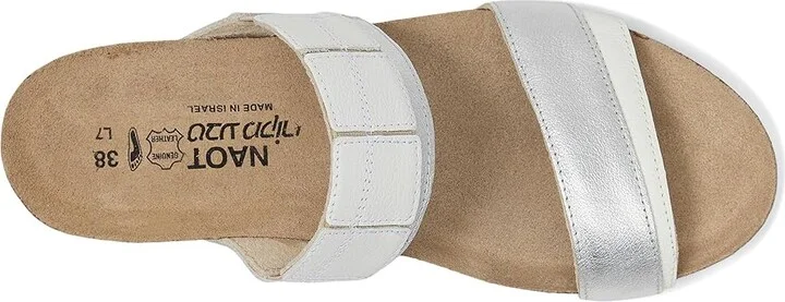 Naot Royalty Women's Shoes Soft White Leather/Soft Silver Leather : EU 35 (US Women's 4) M - Image 2