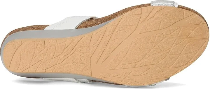 Naot Royalty Women's Shoes Soft White Leather/Soft Silver Leather : EU 35 (US Women's 4) M - Image 3