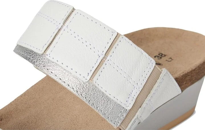 Naot Royalty Women's Shoes Soft White Leather/Soft Silver Leather : EU 35 (US Women's 4) M - Image 7