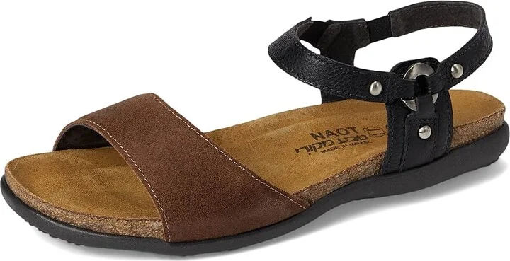 Naot Sabrina Women's Shoes Antique Brown Suede/Soft Black Leather : EU 39 (US Women's 8) M, Leather/Suede - Image 5