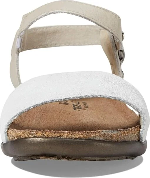 Naot Sabrina Women's Shoes White Suede/Soft Ivory Leather : EU 37 (US Women's 6) M - Image 2