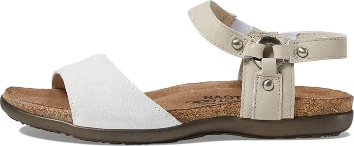 Naot Sabrina Women's Shoes White Suede/Soft Ivory Leather : EU 37 (US Women's 6) M - Image 5