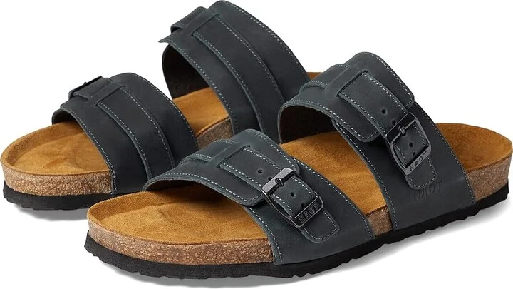 Naot Santa Cruz Men's Sandals Oily Shadow Nubuck : EU 41 (US Men's 8) M, Suede