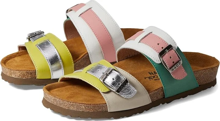 Naot Santa Cruz Women's Shoes Jade/Ivory/Blush Leather Combo : EU 35 (US Women's 4) M