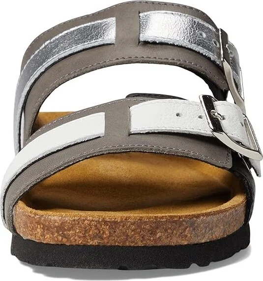Naot Santa Cruz Women's Shoes Soft Black/Foggy Gray/Silver/White Leather Combo : EU 35 (US Women's 4) M - Image 2