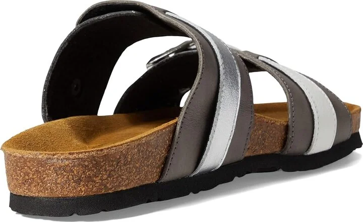 Naot Santa Cruz Women's Shoes Soft Black/Foggy Gray/Silver/White Leather Combo : EU 35 (US Women's 4) M - Image 4