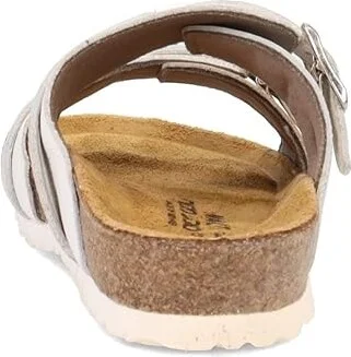 Naot Santa Cruz Women's Shoes Soft Silver/Radiant Gold/Soft White Leather Combo : EU 37 (US Women's 6) M - Image 4