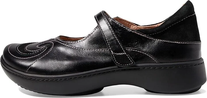 Naot Sea Women's Shoes Black Suede/Shiny Leather : EU 35 (US Women's 4) M - Image 7
