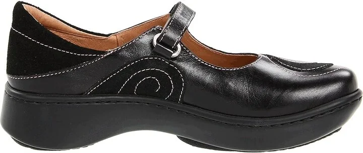 Naot Sea Women's Shoes Black Suede/Shiny Leather : EU 35 (US Women's 4) M - Image 8