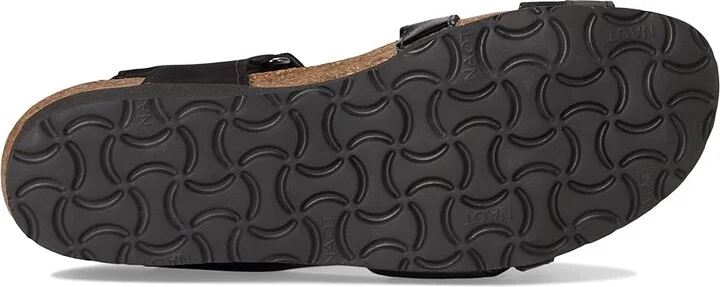 Naot Sophia Women's Sandals Black Velvet Nubuck/Jet Black Leather/Black Crinkle Patent Leath : EU 37 (US Women's 6) M - Image 3