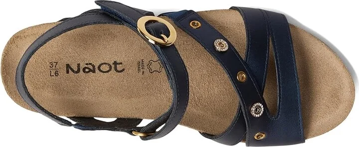 Naot Sparkle Women's Wedge Shoes Polar Sea Leather : EU 38 (US Women's 7-7.5) M - Image 2
