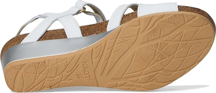 Naot Sparkle Women's Wedge Shoes White Leather : EU 37 (US Women's 6-6.5) M - Image 3