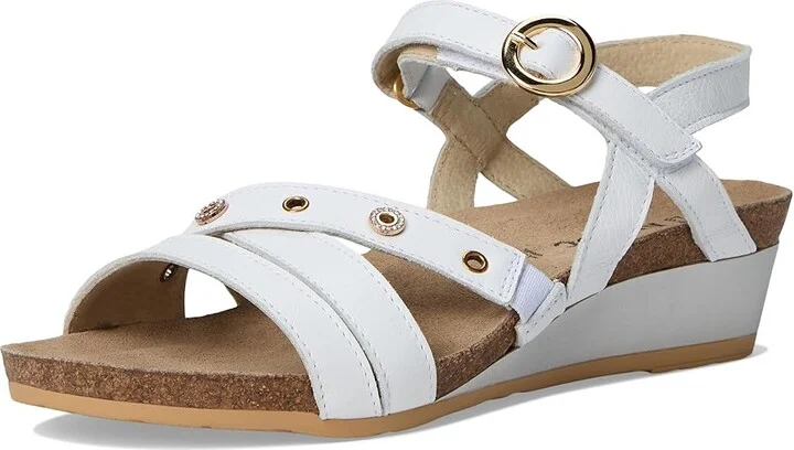 Naot Sparkle Women's Wedge Shoes White Leather : EU 37 (US Women's 6-6.5) M - Image 5