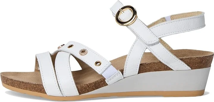 Naot Sparkle Women's Wedge Shoes White Leather : EU 37 (US Women's 6-6.5) M - Image 6