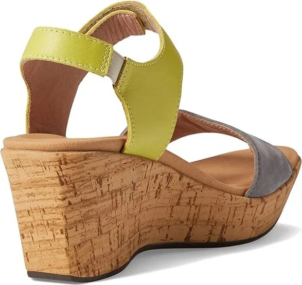 Naot Summer Women's Shoes Smoke Gray Nubuck/Soft Lime Leather : EU 38 (US Women's 7) M, Leather/Suede - Image 4