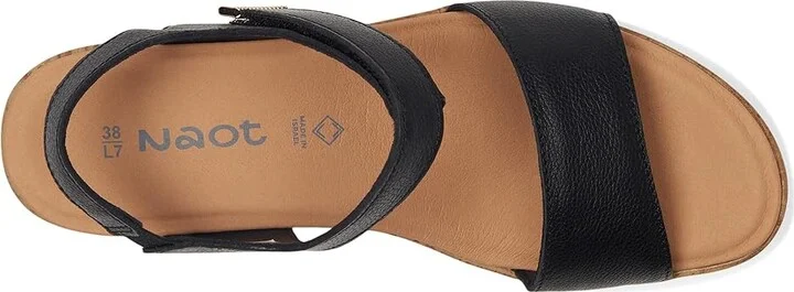 Naot Summer Women's Shoes Soft Black Leather : EU 36 (US Women's 5) M, Leather/Suede - Image 2