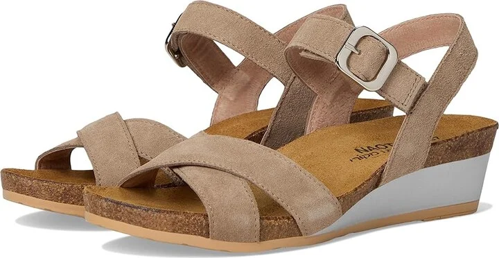 Naot Throne Women's Shoes Almond Suede : EU 38 (US Women's 7) M, Leather