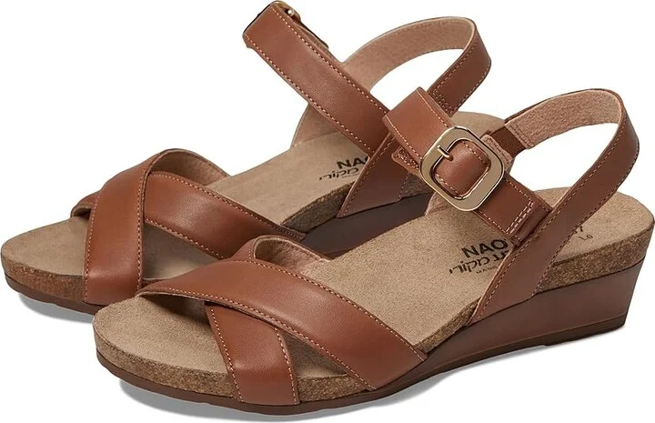Naot Throne Women's Shoes Caramel Leather : EU 35 (US Women's 4) M