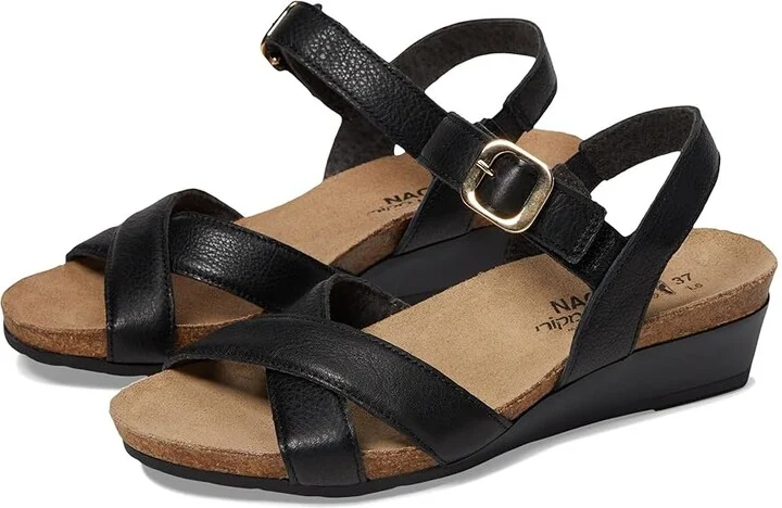 Naot Throne Women's Shoes Soft Black Leather : EU 35 (US Women's 4) M