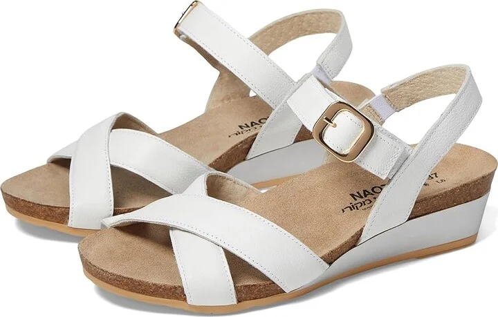 Naot Throne Women's Shoes Soft White Leather : EU 35 (US Women's 4) M