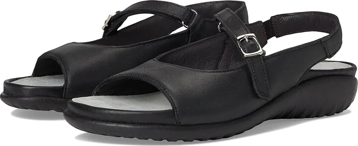 Naot Toka Women's Sandals Black Shiny Leather : EU 37 (US Women's 6) M