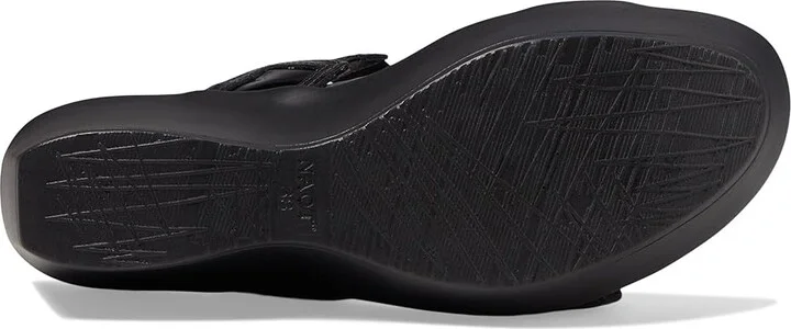 Naot Treasure Women's Wedge Shoes Black Madras Leather/Black Patent Leather : EU 37 (US Women's 6) M - Image 4
