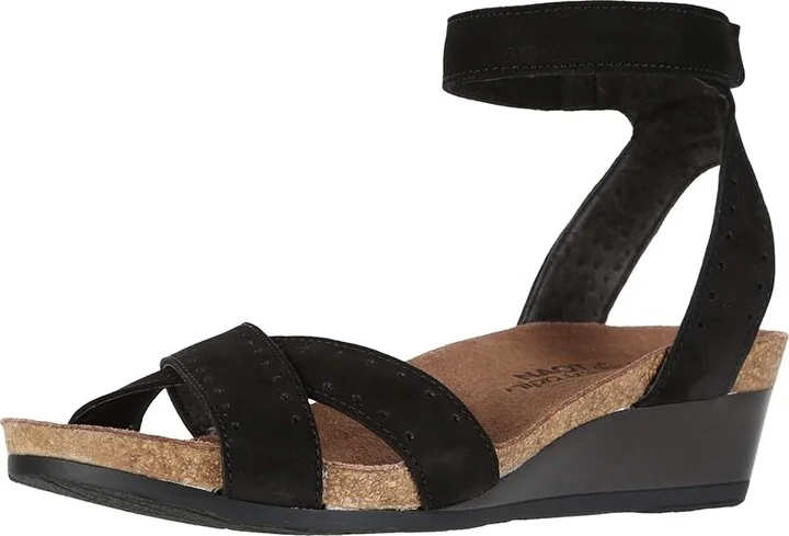 Naot Wand Women's Shoes Black Velvet Nubuck/Glass Brown : EU 35 (US Women's 4) M, Leather - Image 2
