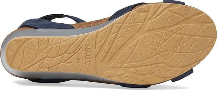 Naot Wand Women's Shoes Navy Velvet Nubuck/Glass Brown : EU 35 (US Women's 4) M, Leather - Image 4
