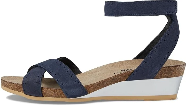 Naot Wand Women's Shoes Navy Velvet Nubuck/Glass Brown : EU 35 (US Women's 4) M, Leather - Image 7