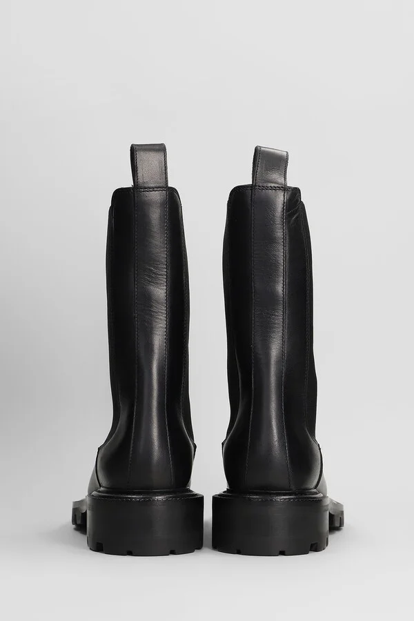 Napa Chelsea Boot Combat Boots In Black Leather - Image 4