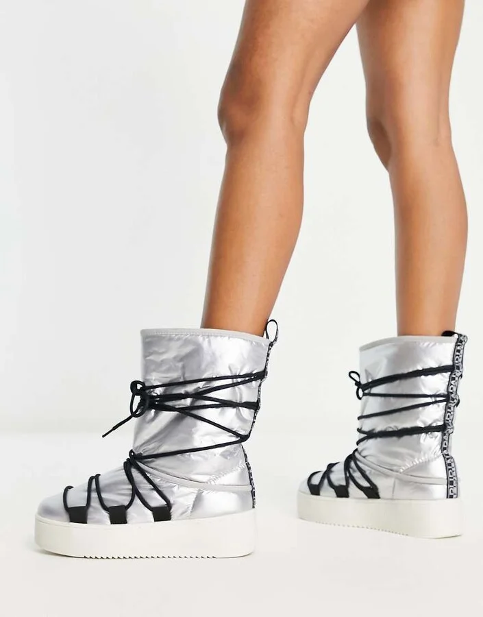 Napapijri River boots in silver