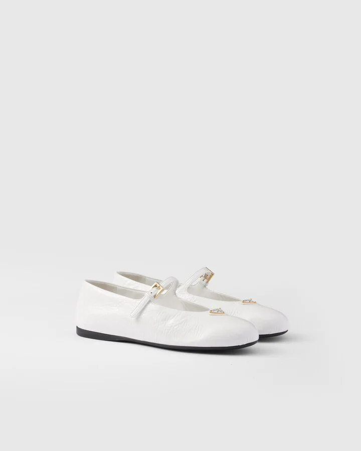 Naplak patent leather ballerinas