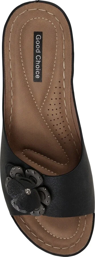 Naples Flower Wedge Sandal - Image 4