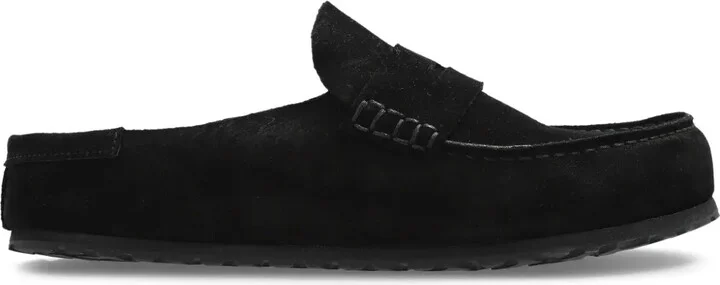 Naples suede loafer-style mules