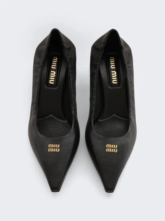 Nappa Aviator Pumps Black