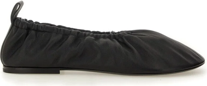 Nappa Ballerina Flats With Subtle Heel