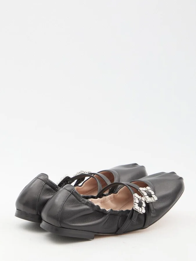 Nappa Ballerinas With Straps - Image 3