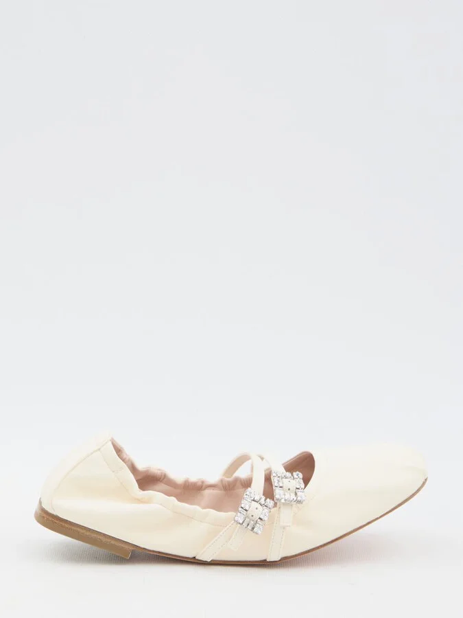 Nappa Ballerinas With Straps