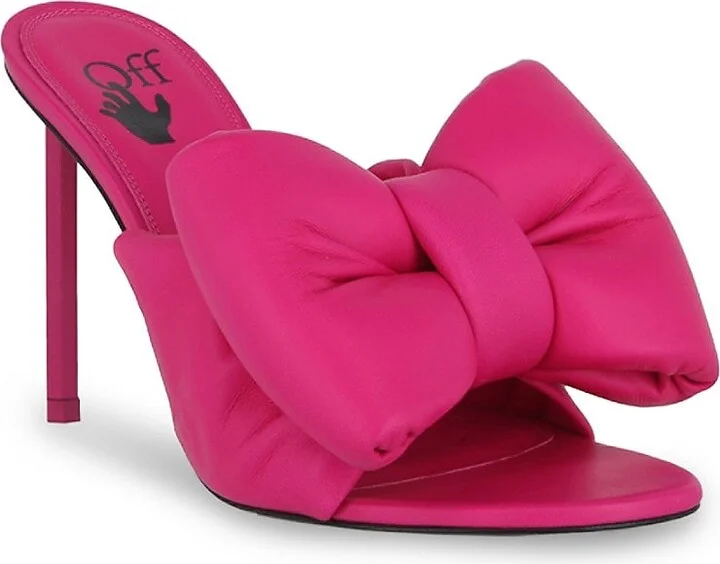 Nappa Bow Allen Key Heel Sandals - Image 2