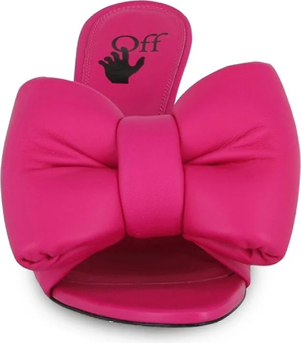 Nappa Bow Allen Key Heel Sandals - Image 4