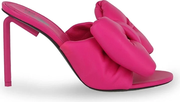 Nappa Bow Allen Key Heel Sandals